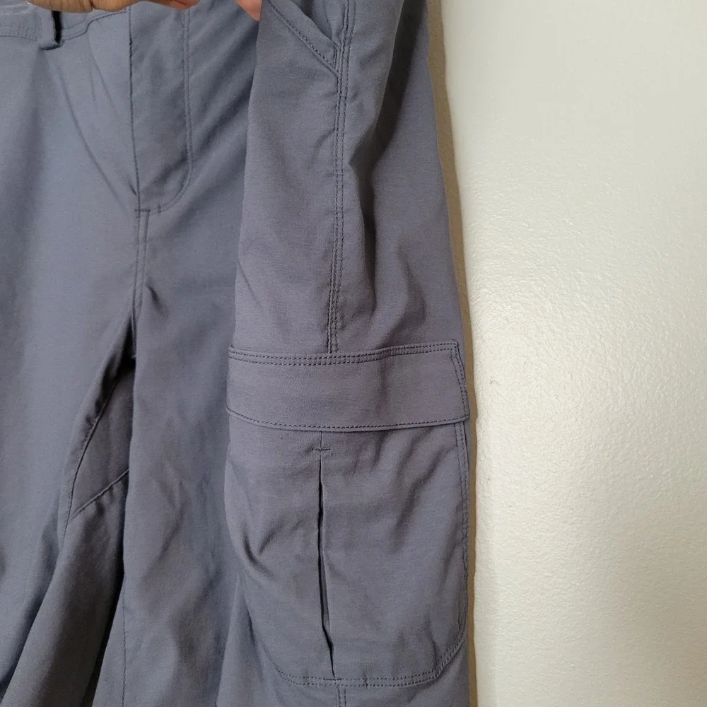 Duluth Trading Dry On The Fly Cargo Shorts Gray Women 20W Hiking Outdoor Utility